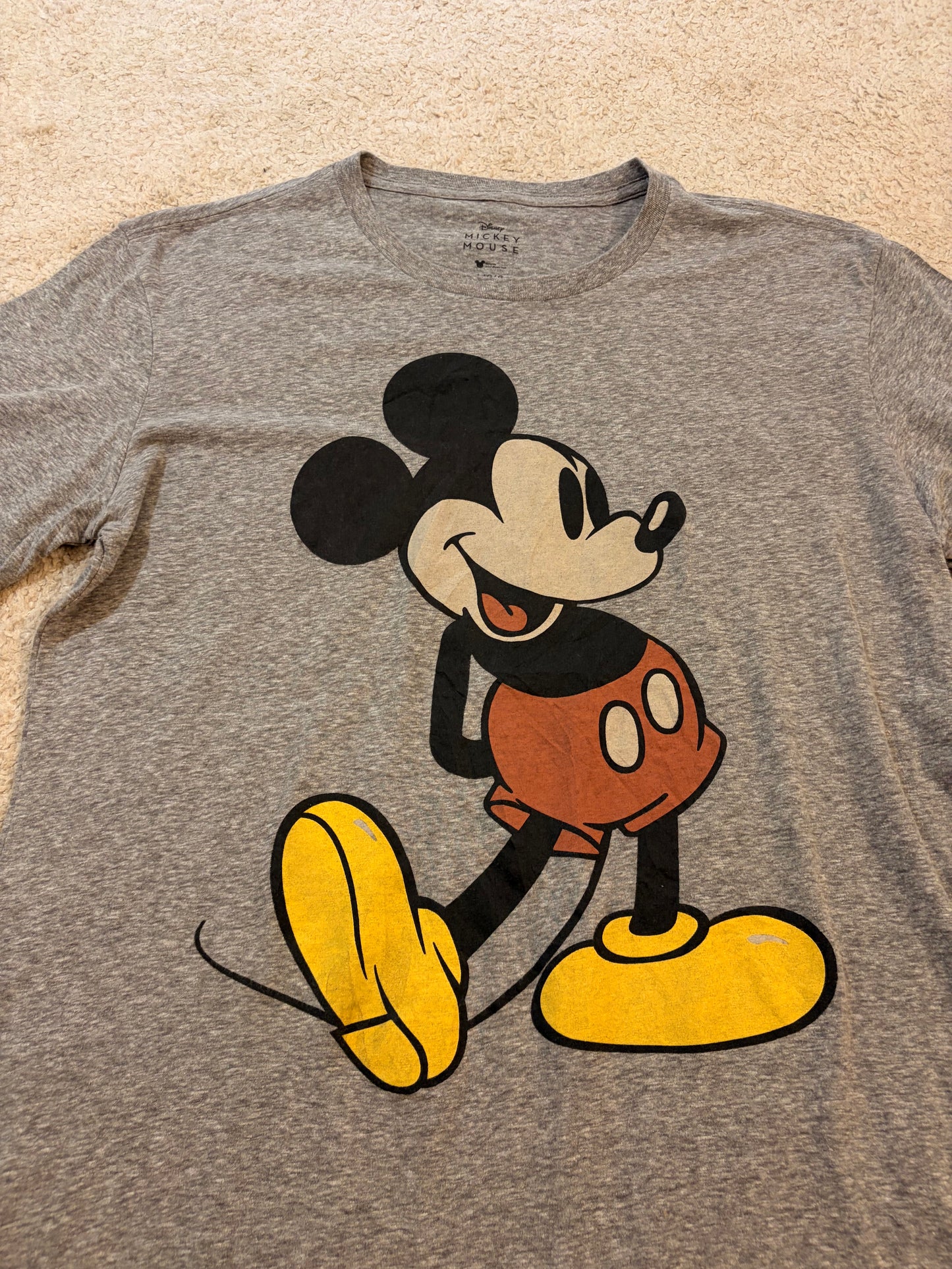 T-shirt Disney Mickey Mouse Classic Gris Chiné – Taille L | Seconde Main