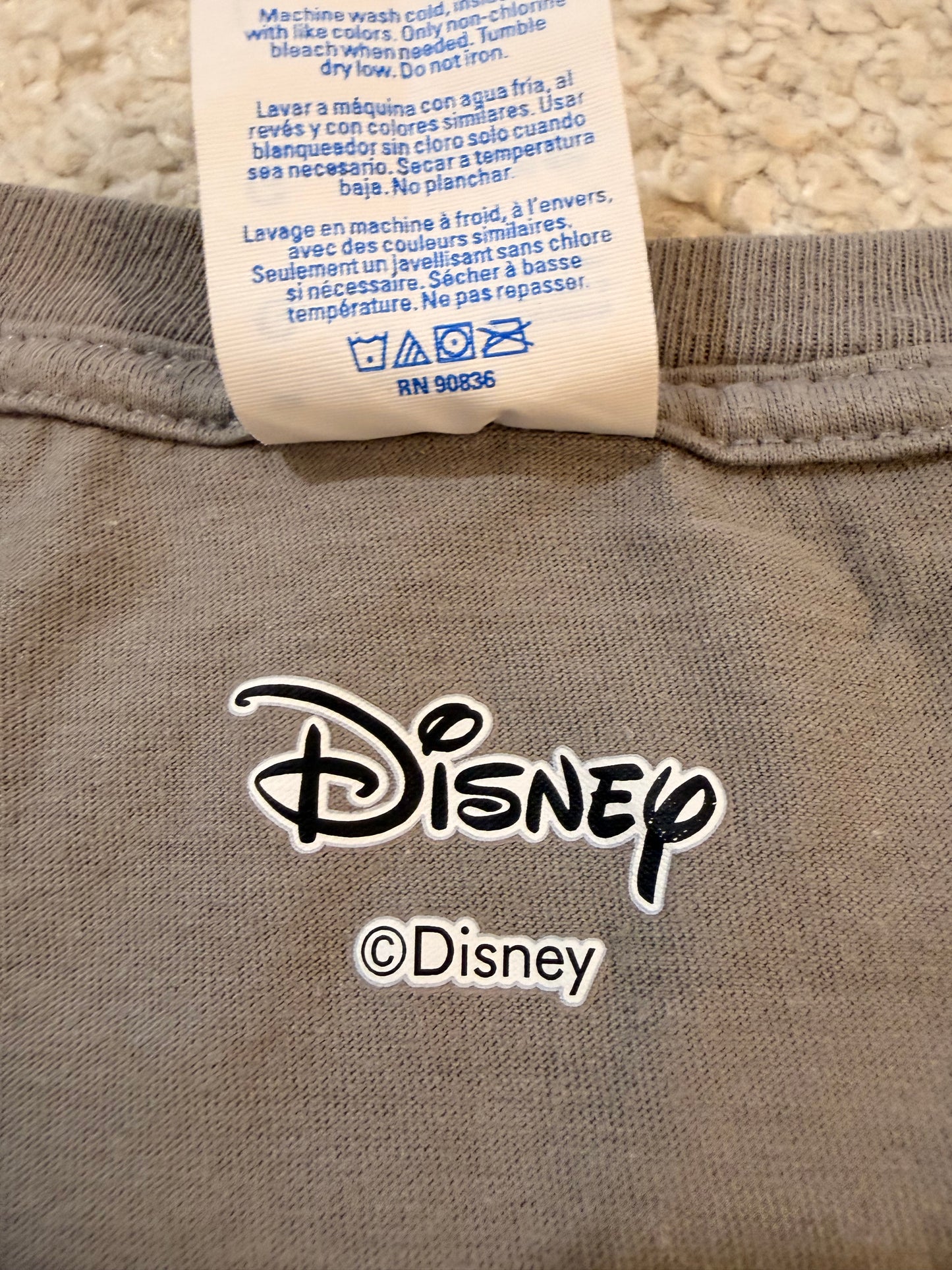 T-shirt Disney Mickey Mouse Halloween Scare Marron Taupe 100% Coton – Taille L | Seconde Main