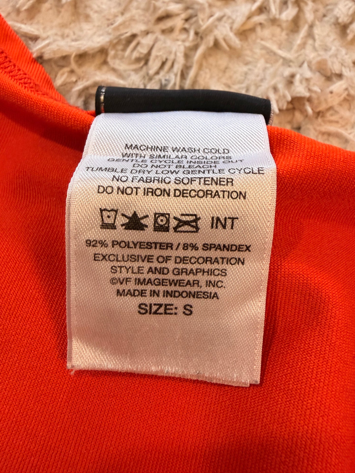 Débardeur Harley-Davidson Ridge Runner Chattanooga Tennessee Dos Nageur Racerback Orange Vif Brodé Cursive Noire 92% Polyester – Femme – Taille S