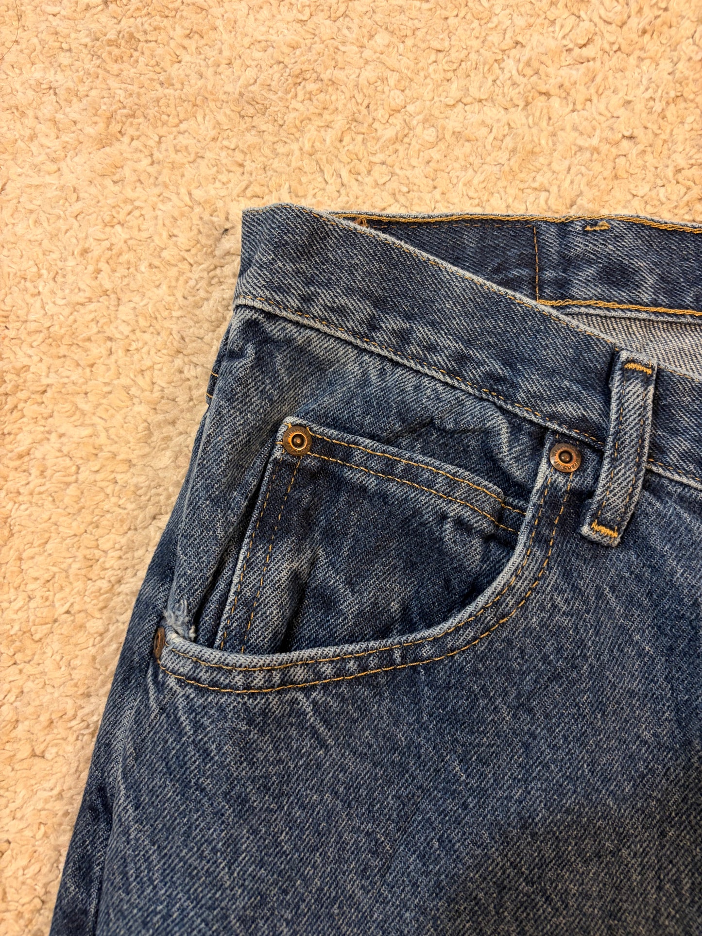 Jean Wrangler Premium Quality Bleu Foncé Straight Fit – Taille W36 L30 | Seconde Main