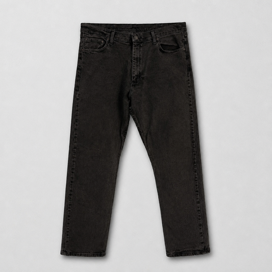 Jean Wrangler Premium Quality droit noir délavé stretch 99% coton – Homme – Taille W38 L32 | Mode Seconde