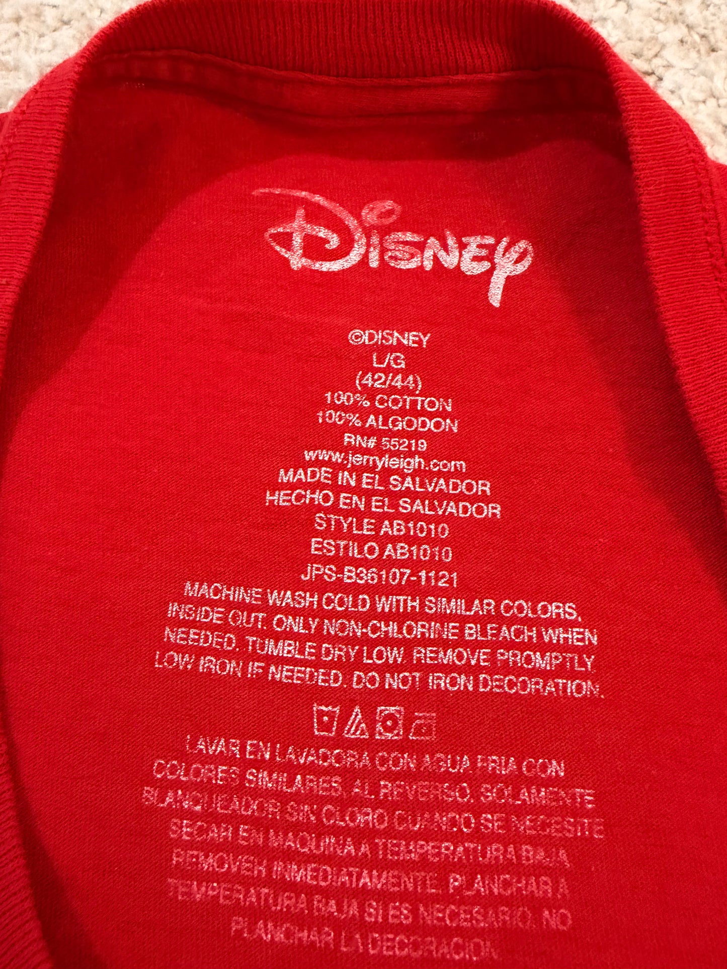 T-shirt Disney Florida 2022 Mickey & ses Amis Rouge – Taille L