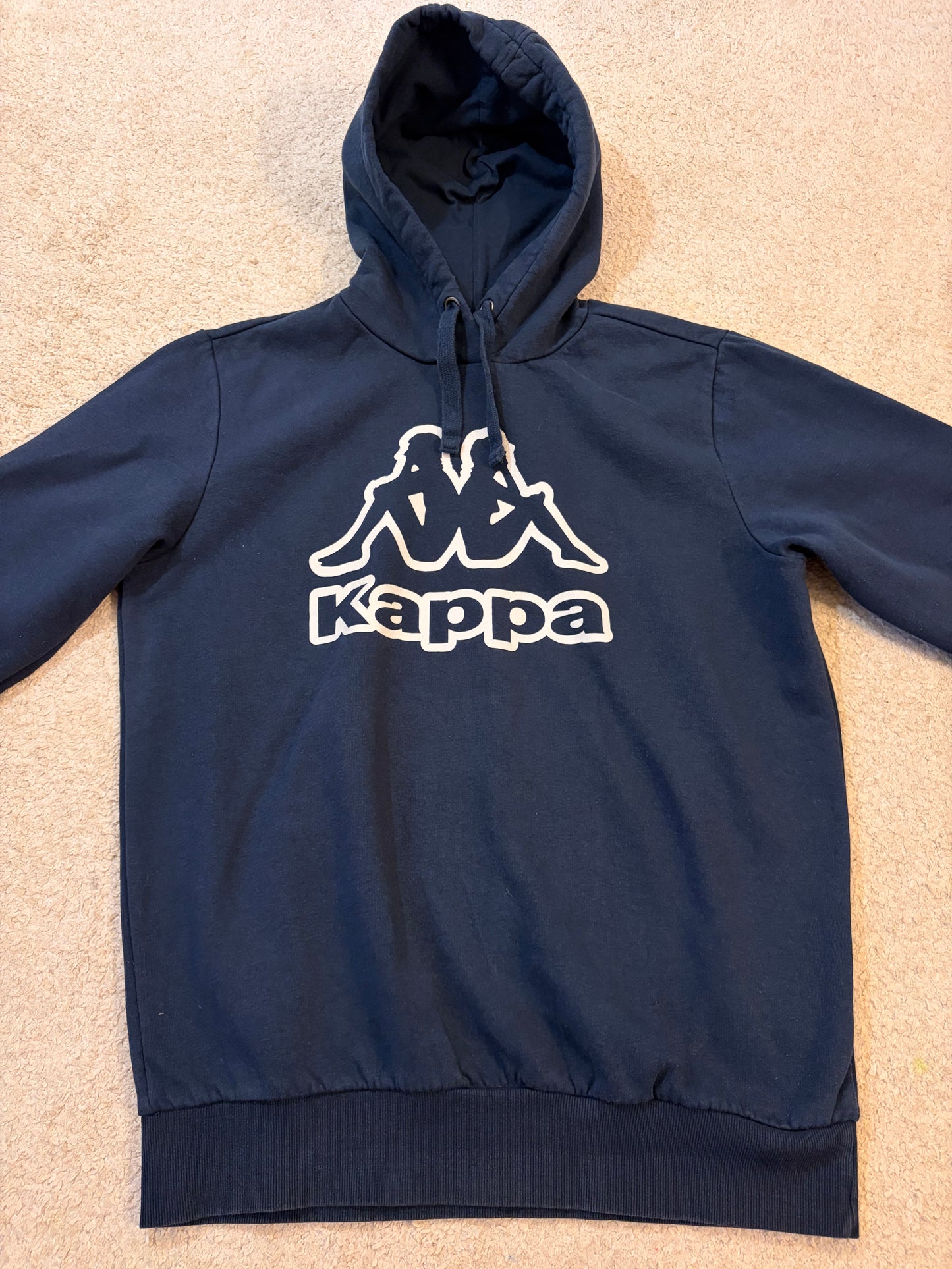 Sweat à Capuche Kappa Logo Omini Bleu Marine – Homme – Taille M