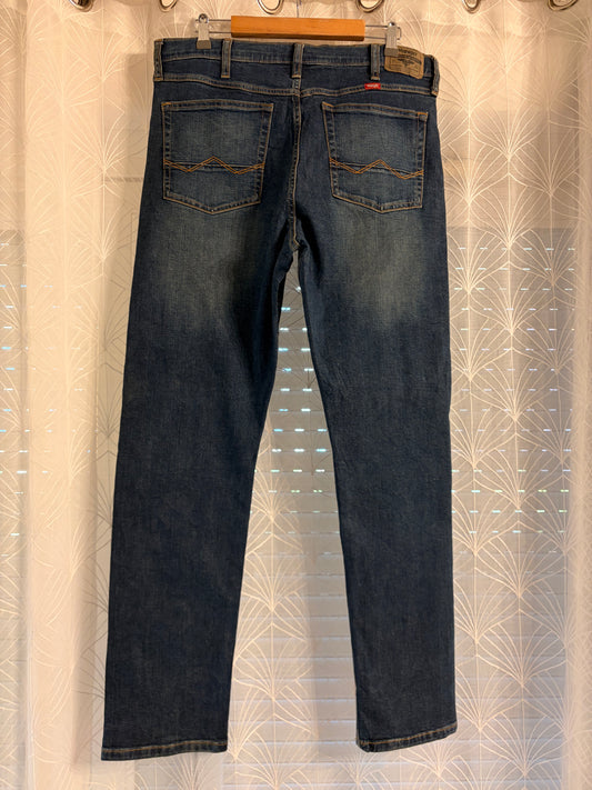 Jean Wrangler Premium Quality Bleu Foncé Stretch Regular Taper – Taille W34 L32 | Seconde Main