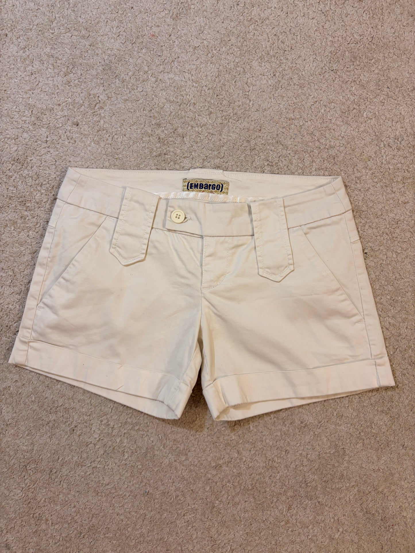 Short Embargo Style Banora Beige/Écru – Femme – Taille 36 (S)