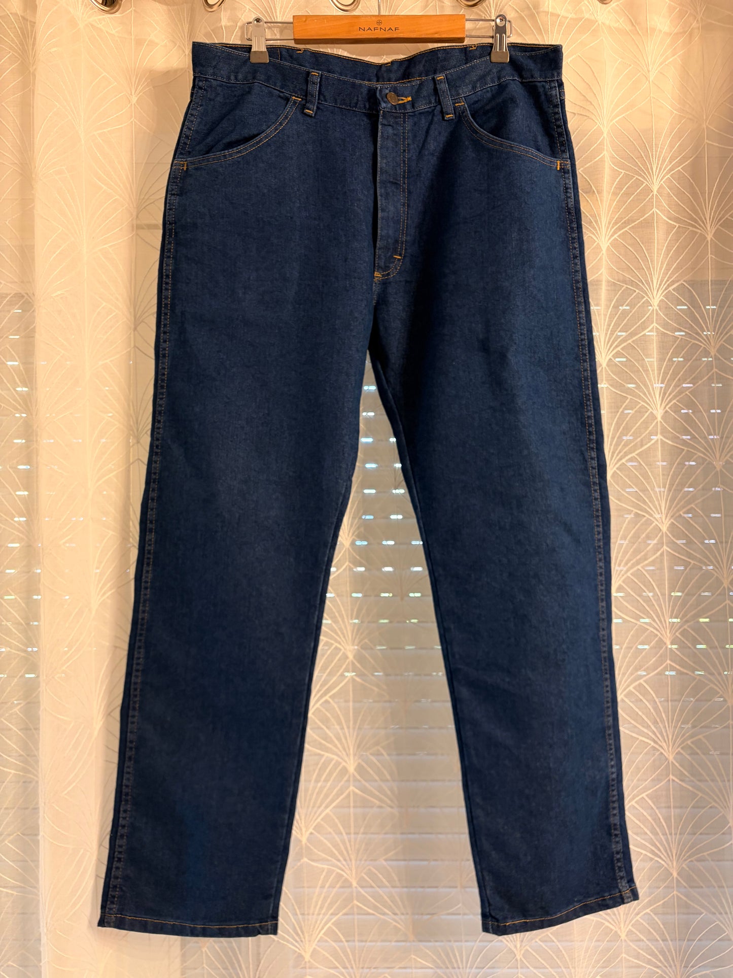 Jean Wrangler Premium Quality Bleu Foncé Straight Fit Coton/Polyester – Taille W36 L30 | Seconde Main