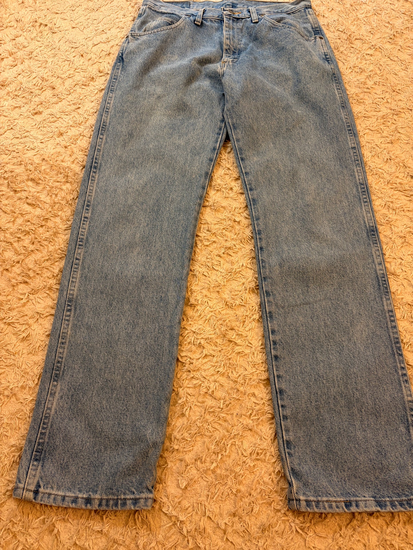 Jean Wrangler Five Star Premium Denim 96501SL Regular Fit Bleu Light Stonewash W31/L32 100% Coton Denim Lourd – Homme