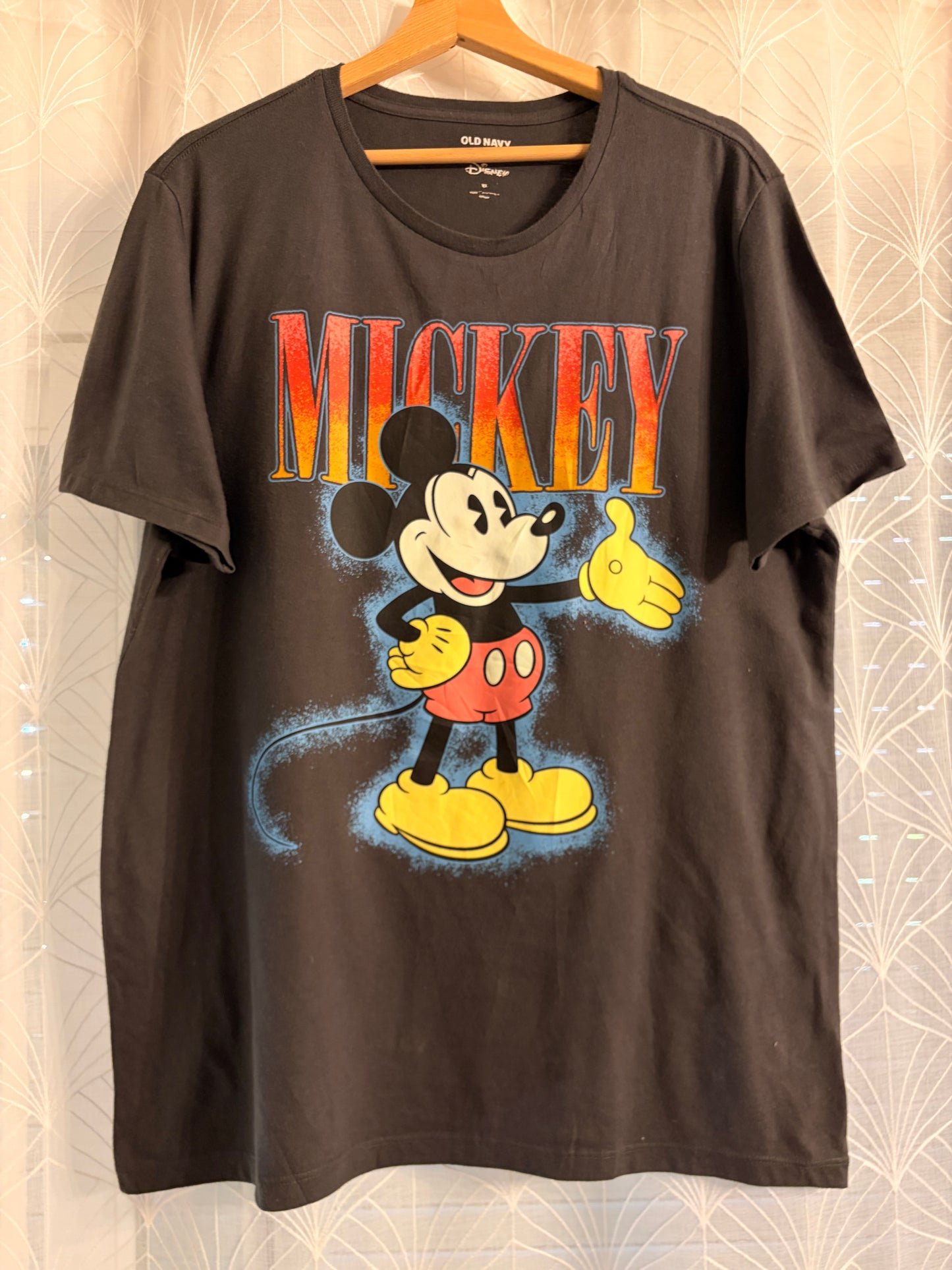 T-shirt Old Navy x Disney Mickey Mouse Noir – Taille XL | Seconde Main