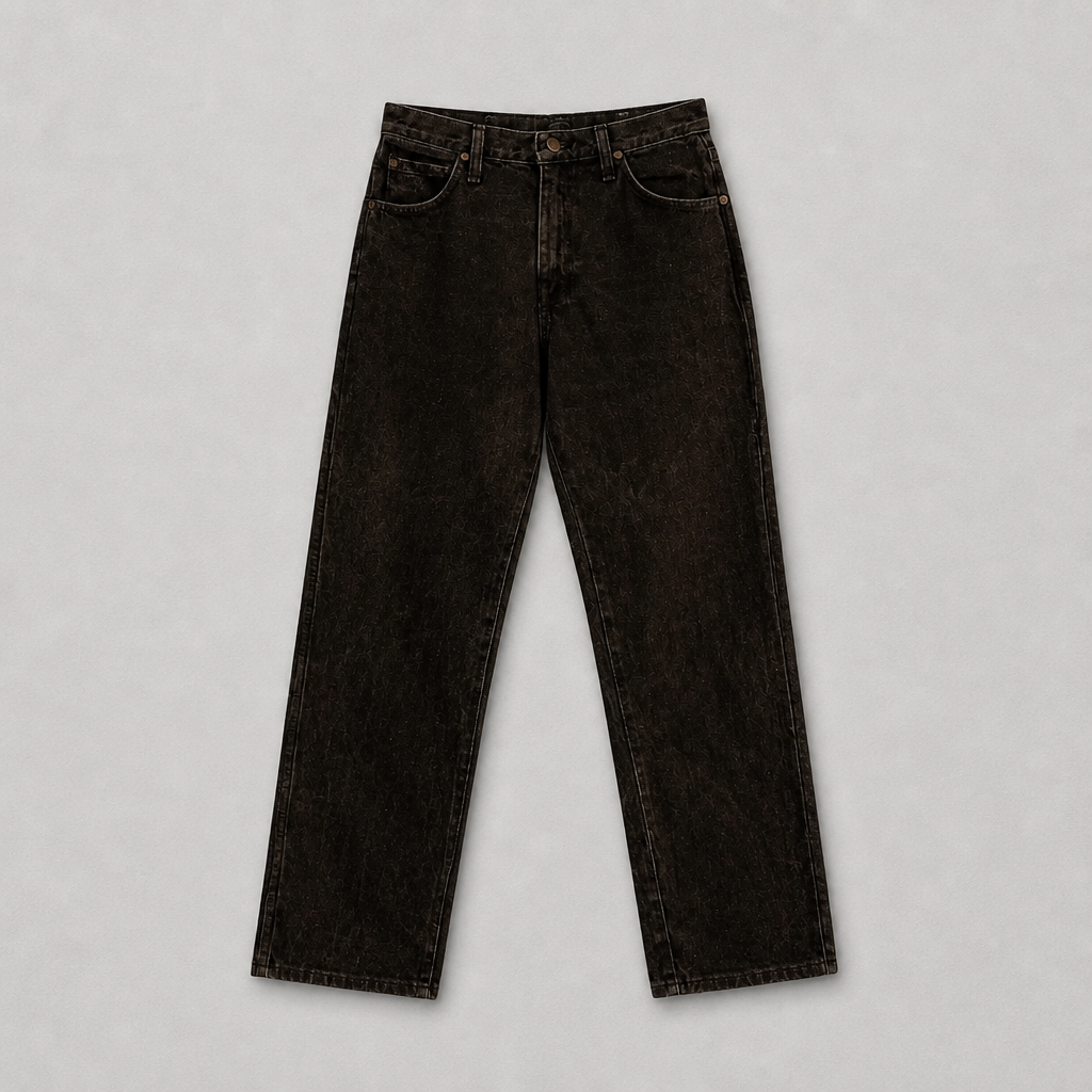 Jean Wrangler Cowboy Cut vintage Made in USA taille haute noir délavé – Femme – Taille 36/38 (US 10) | Mode Seconde