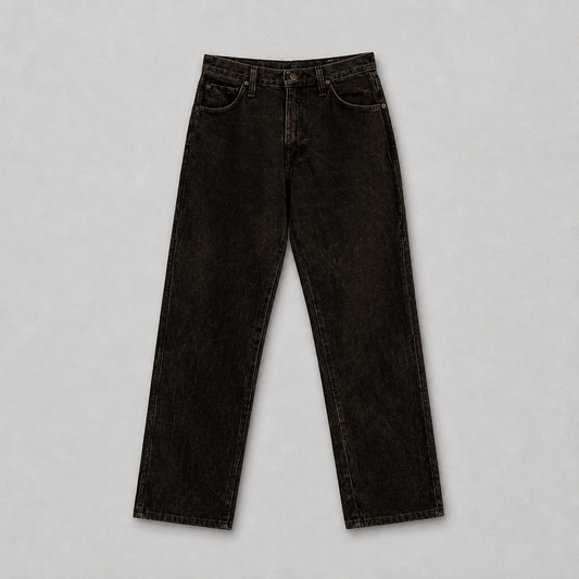 Jean Wrangler Cowboy Cut vintage Made in USA taille haute noir délavé – Femme – Taille 36/38 (US 10) | Mode Seconde