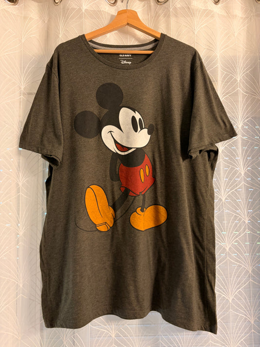 T-shirt Disney x Old Navy Mickey Mouse Vintage Gris Anthracite – Mixte – Taille XXL Tall