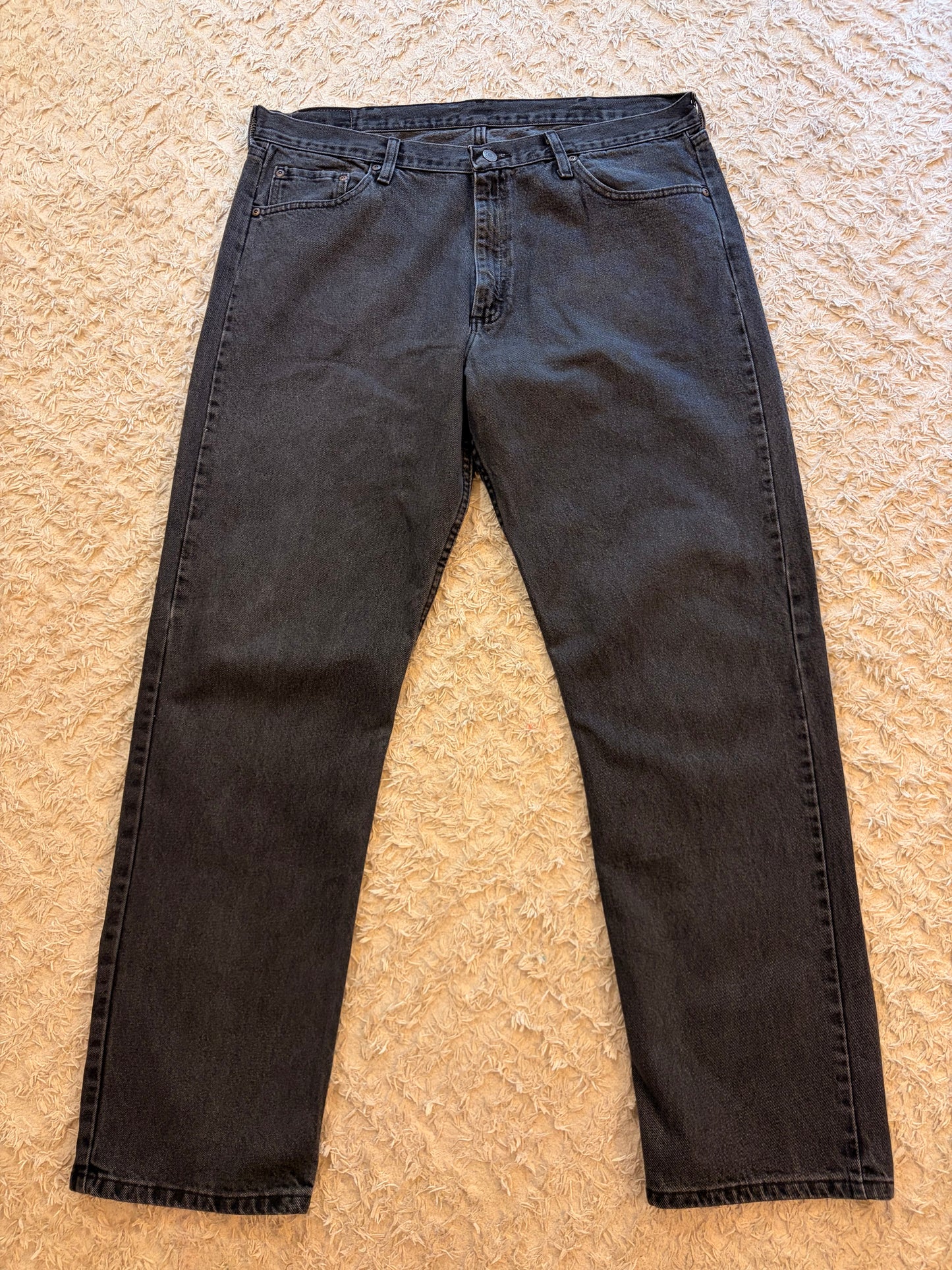 Jean Wrangler Premium Quality Comfort Guaranteed Noir Délavé Anthracite Faded Black 100% Coton W38/L32 – Homme – Taille 48