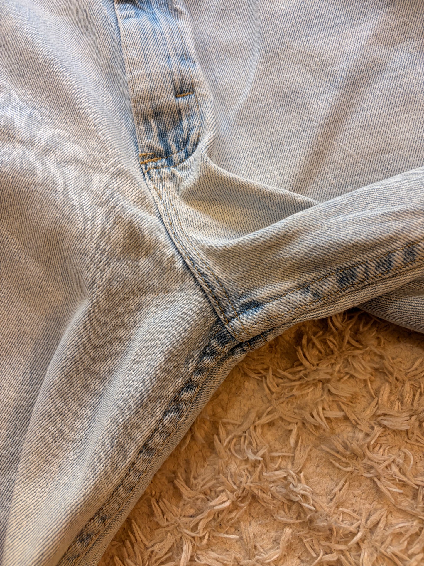 Jean Wrangler Premium Quality Droit Bleu Clair Délavé Stretch 99% Coton – Homme – Taille W36/L29