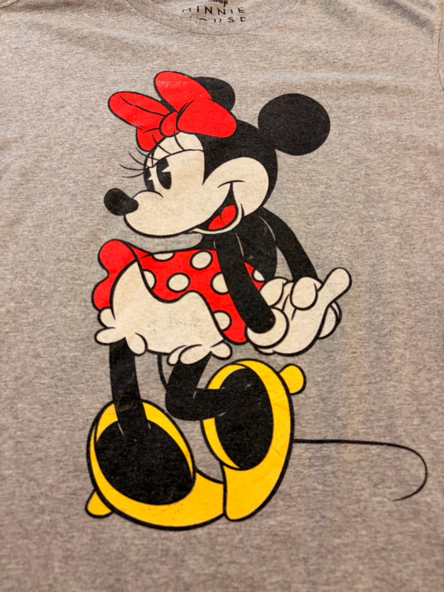 T-shirt Disney Minnie Mouse Vintage Gris Chiné – Taille L | Seconde Main