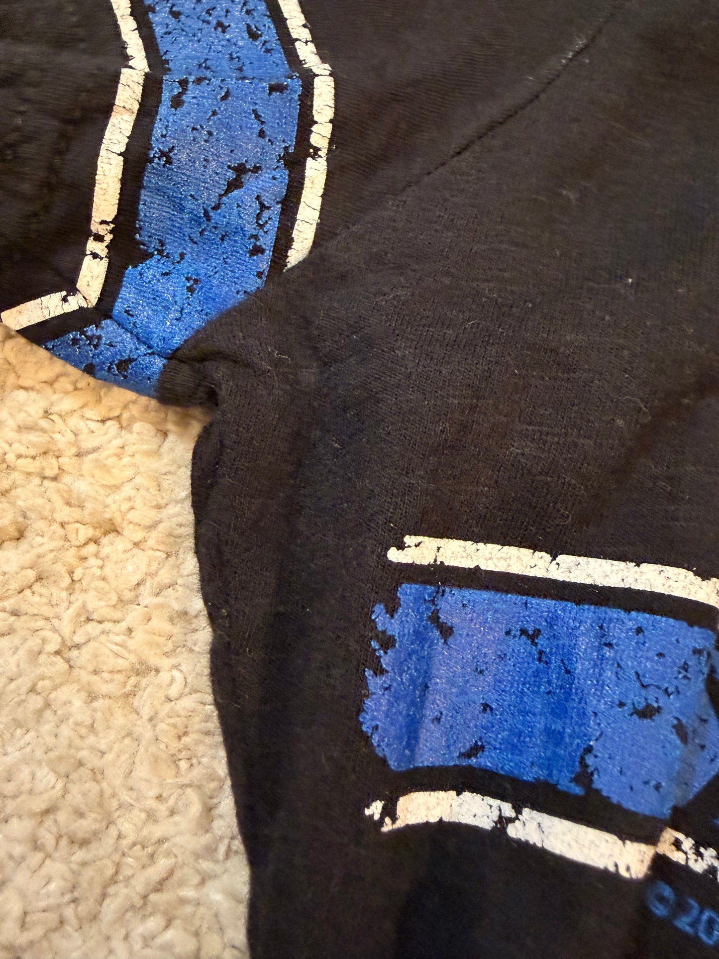 T-shirt Harley-Davidson Noir/Bleu Col V Style Sport Vintage – Femme – Taille S/M