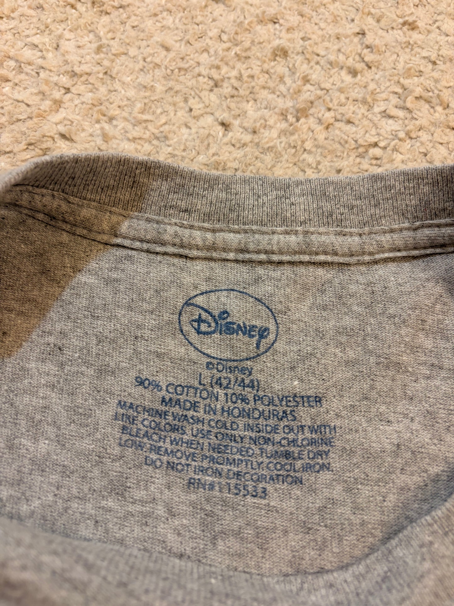 T-shirt Disney Parks 2017 Collector Gris Feu d'Artifice – Taille L | Seconde Main