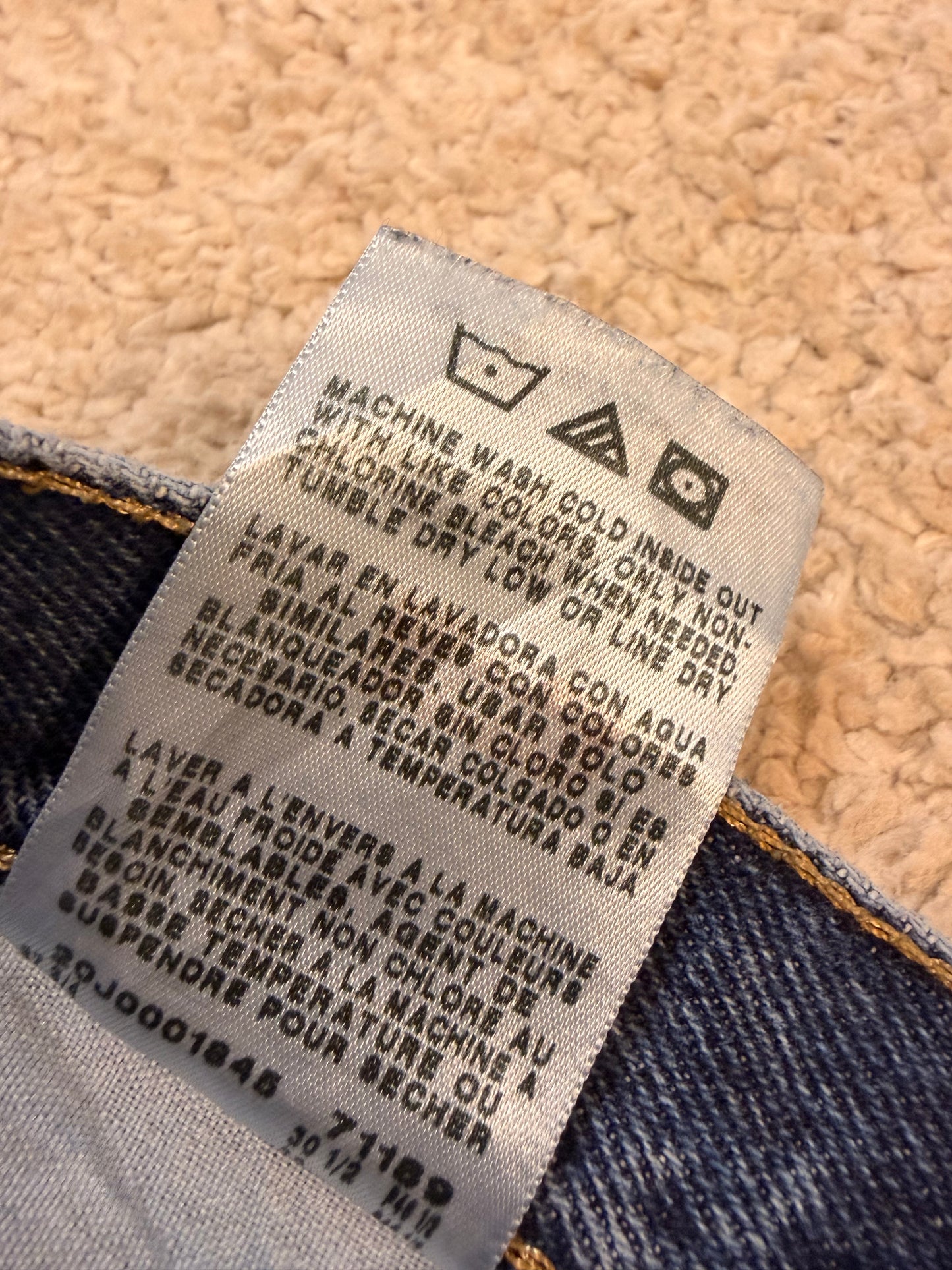 Jean Wrangler Premium Quality Bleu Foncé Straight Fit – Taille W36 L30 | Seconde Main