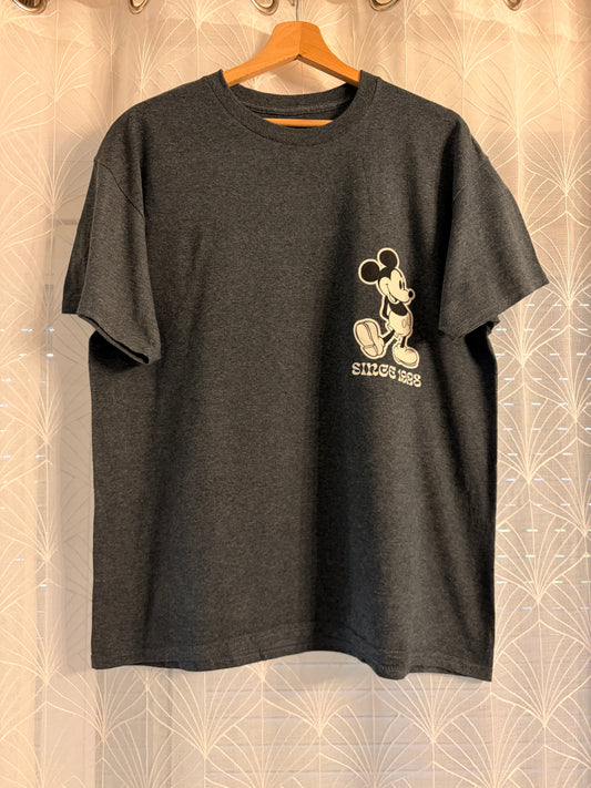 T-shirt Disney Mickey Mouse Since 1928 "A True Original" Gris Anthracite – Taille L | Seconde Main