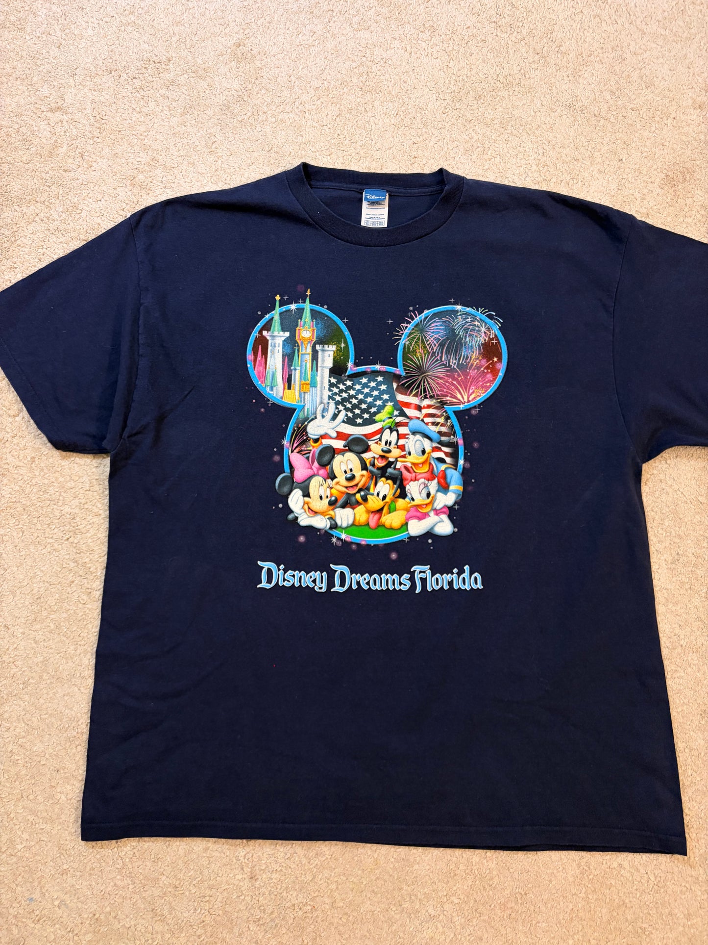 T-shirt Disney Dreams Florida Mickey Mouse Bleu Marine – Taille 2XL