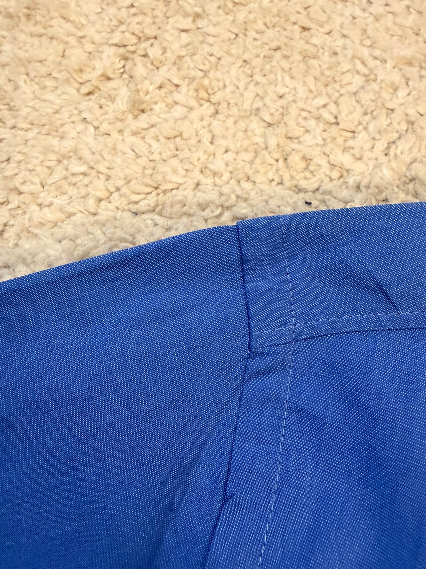 Chemise Perry Ellis Bleu Azur/Royal Manches Longues 100% Coton – Homme – Taille XL