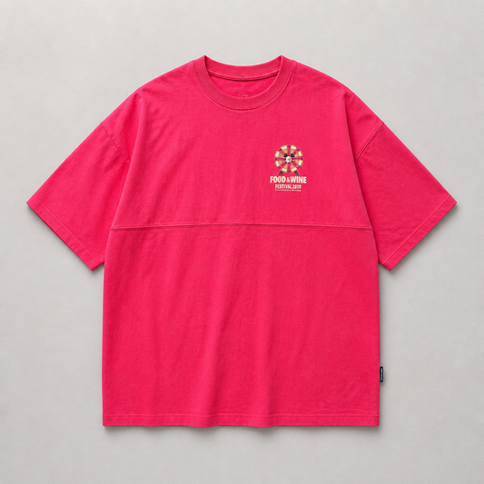 Spirit Jersey officiel Disney Parks EPCOT Food Wine Festival Mickey Chef rose fuchsia puff print oversize taille M – Mode Seconde