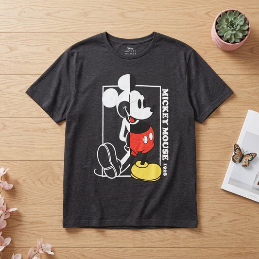 T-shirt Disney Mickey Mouse 1928 Gris Anthracite – Taille 3XL | Seconde Main