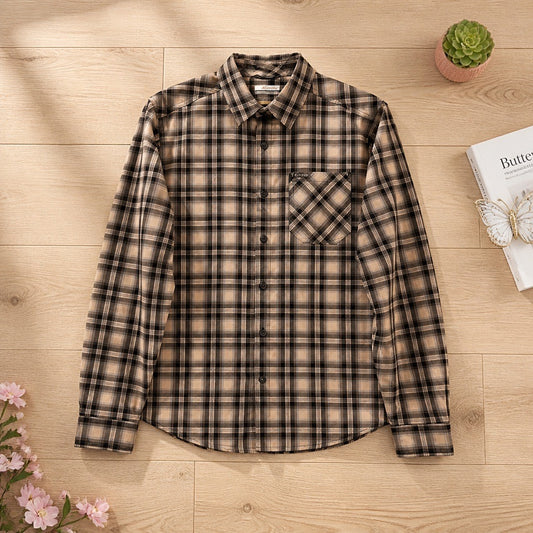 Camisa Columbia M Hombre | Cuadros Modernos | Gris, Negro, Beige