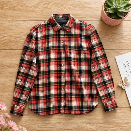 🌈 Chemise Tommy Hilfiger Carreaux Multicolore Sombre - S/P