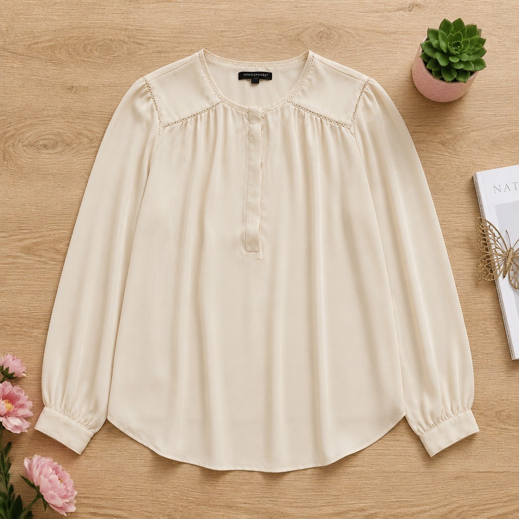 Blouse Banana Republic Blanc - Minimaliste & Polyvalente