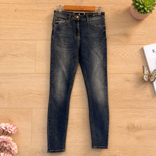💎👖 Jeans Elisabetta Franchi Bleu - Luxe, Coupe Skinny & Élastique