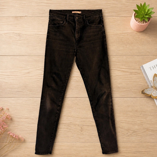 🌟Jeans Levi's Premium Mile High Super Skinny - Gris Foncé - Water<Less - T30 👖