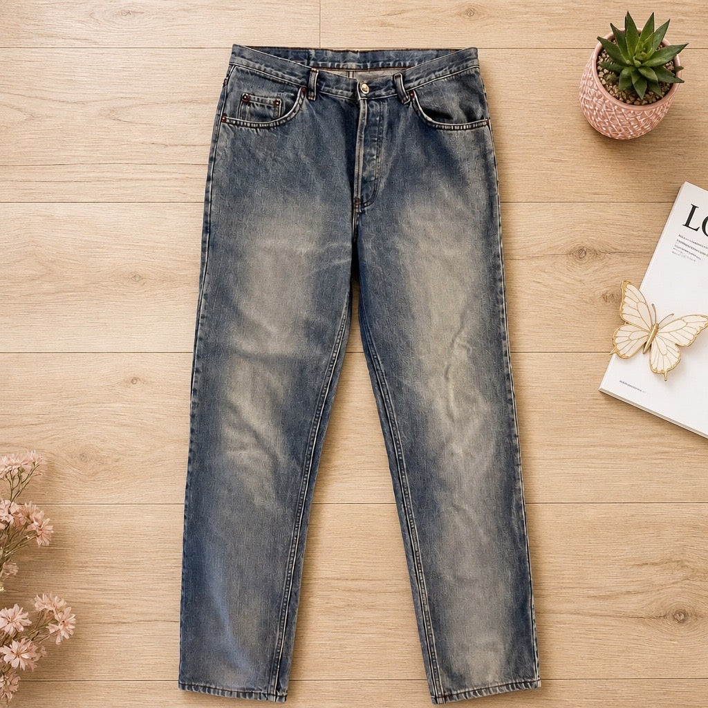 🔵 Jeans Levi's 501 Original - Bleu Clair Délavé - Taille W30