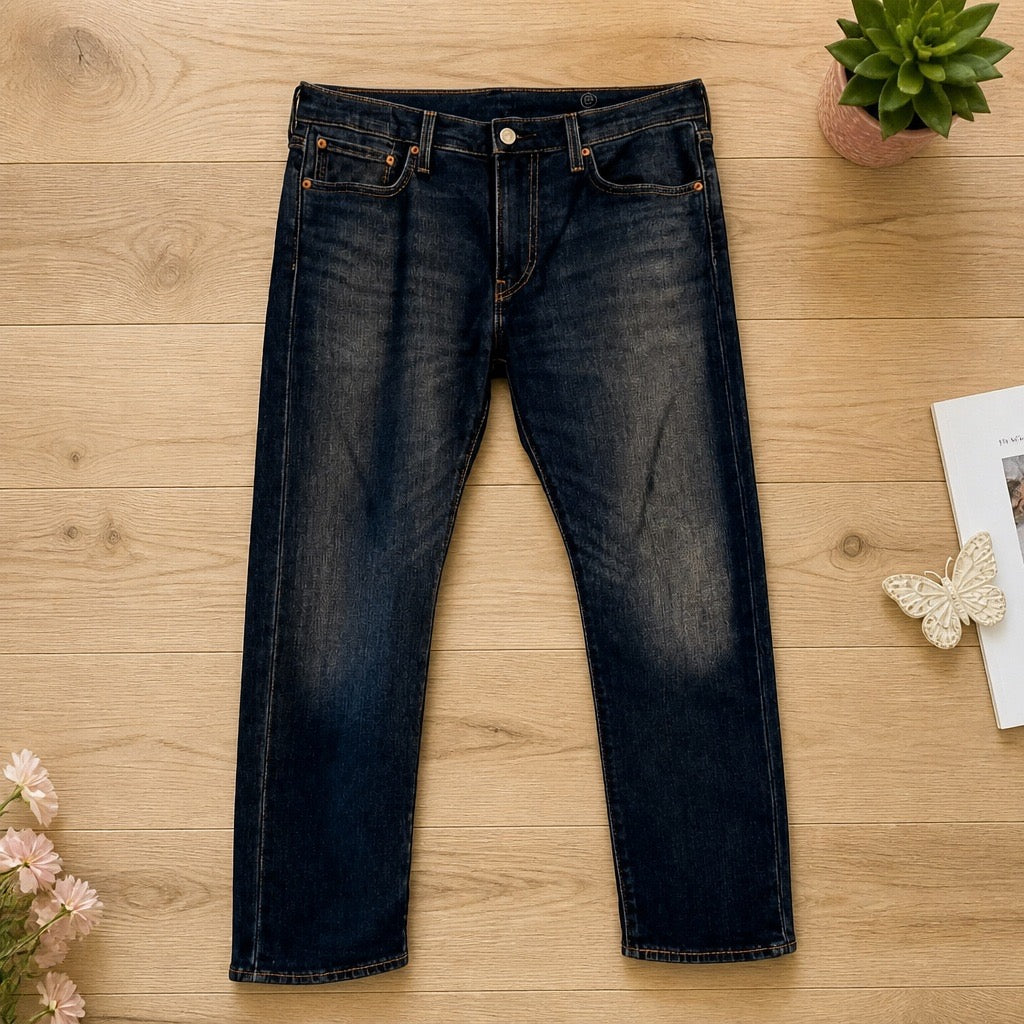 👖 Jeans Levi’s Premium "Warm Waterless" Marine - Technologie Éco & Confort