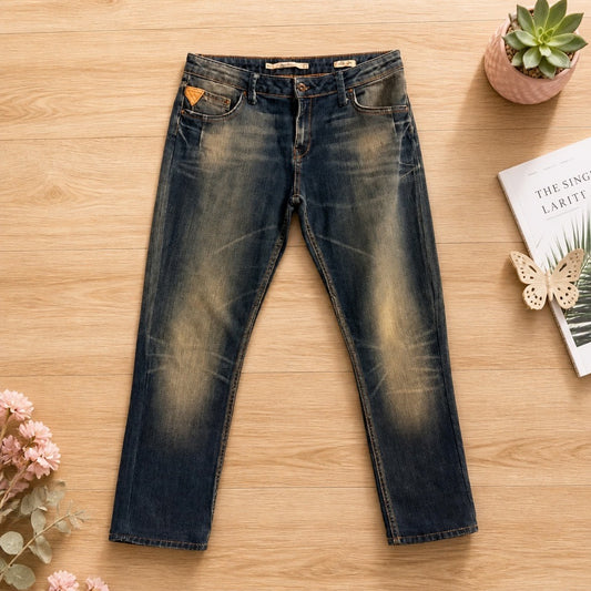 Jeans Zara Premium Denimwear Slim Fit Marine - Taille USA10