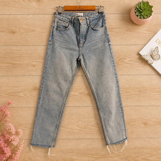 Jeans Zara Join Life Bleu Clair - Taille S