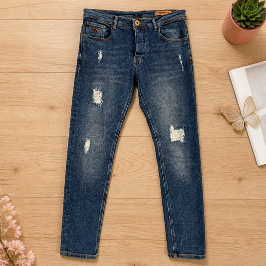 Jeans Pepe Jeans "Khakis & Twills" Troués Bleu - Taille W33
