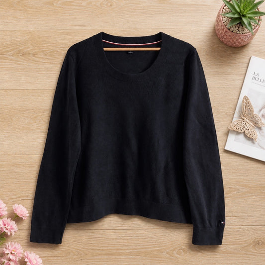 🔵 Sweat Tommy Hilfiger Femme - Marine - Taille L/G