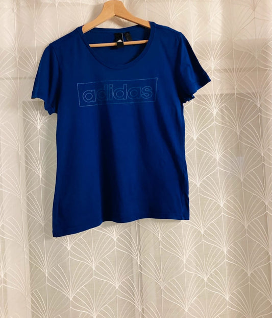 T-shirt Adidas S en très bon état homme coton bleu 👕
