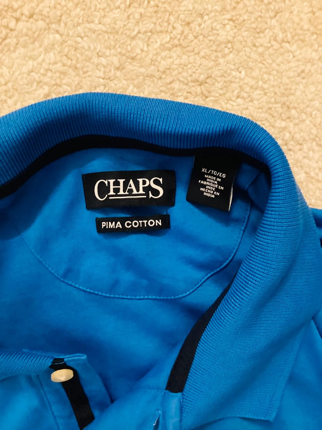 Polo Chaps Homme Bleu - Taille XL