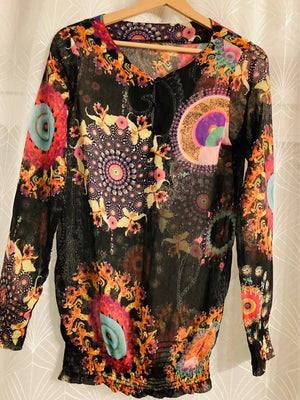 Blouse Desigual S en Très Bon État - Multicolore Polyester 🌈
