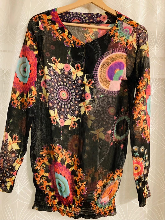 Blusa Desigual S in Ottimo Stato - Multicolore Poliestere 🌈