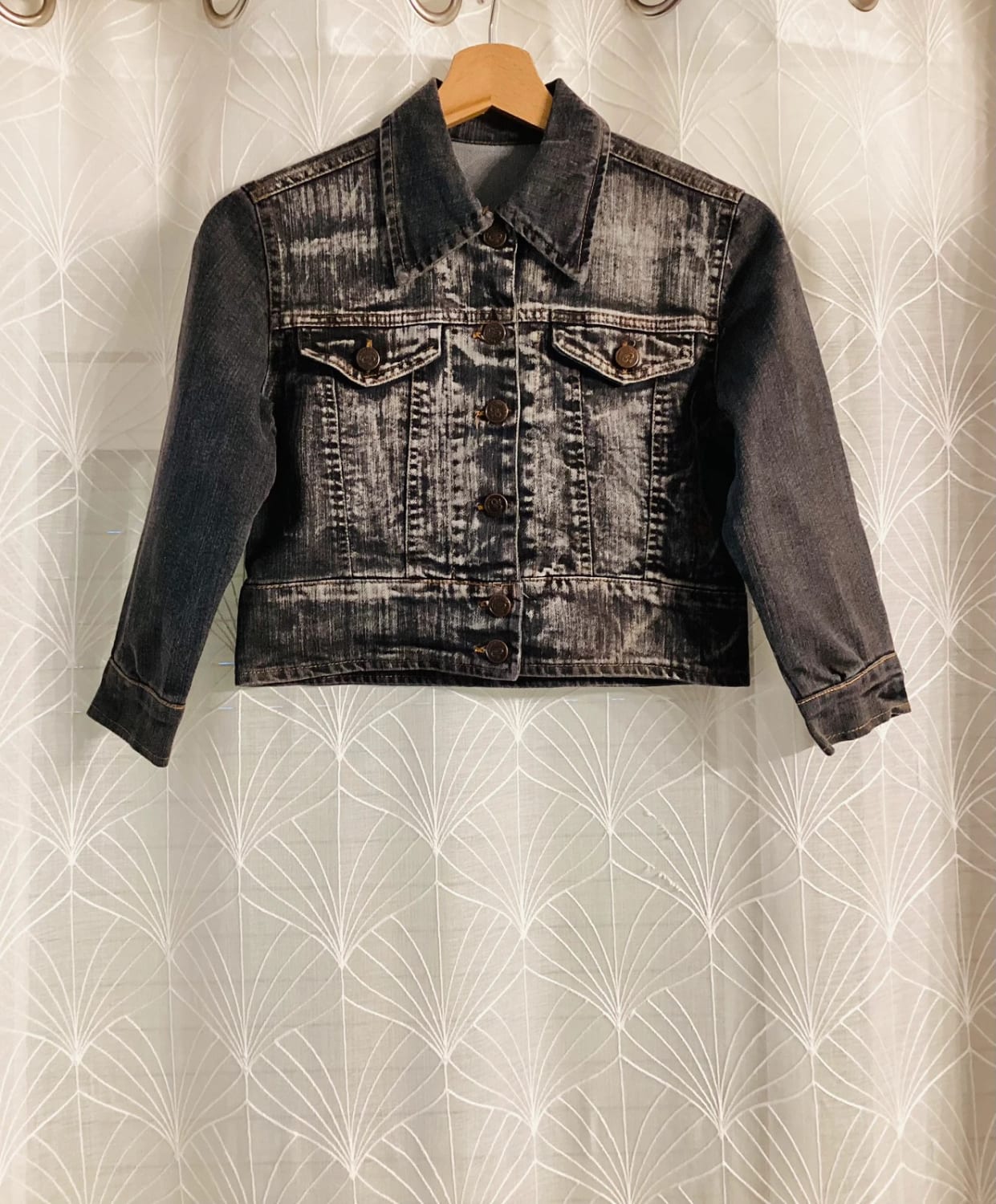 Veste en Jean Sissy Missy 8A en très bon état Fille Gris