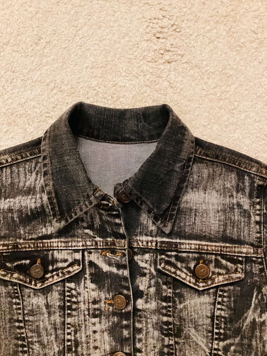 Veste en Jean Sissy Missy 8A en très bon état Fille Gris