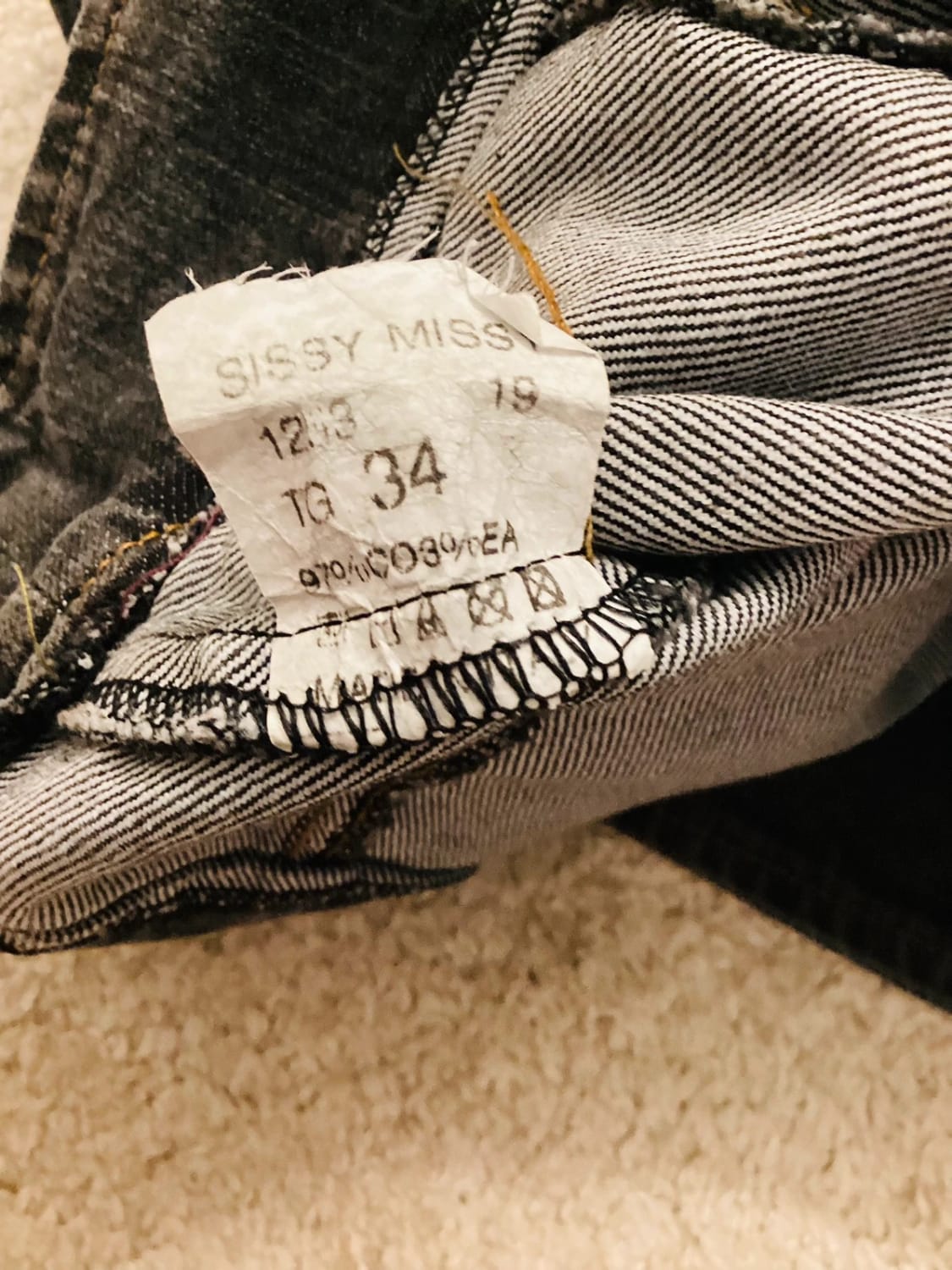 Veste en Jean Sissy Missy 8A en très bon état Fille Gris