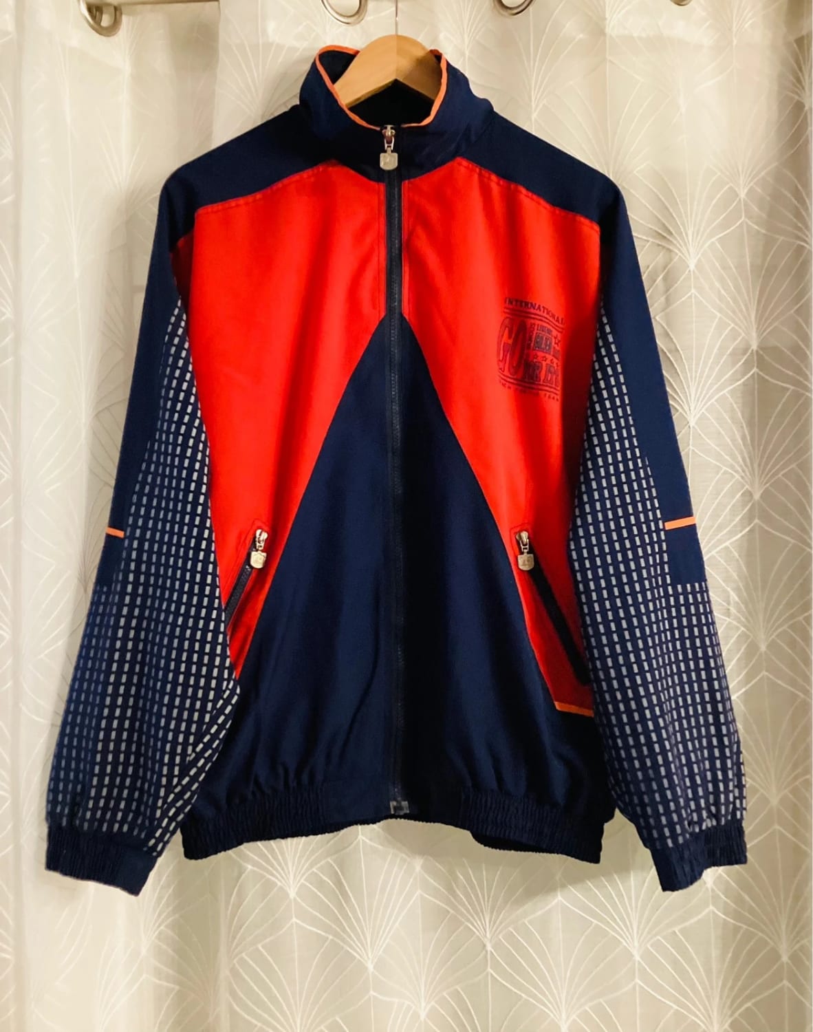 Veste Biwang 14A en très bon état Garçon Marine Rouge 🌊