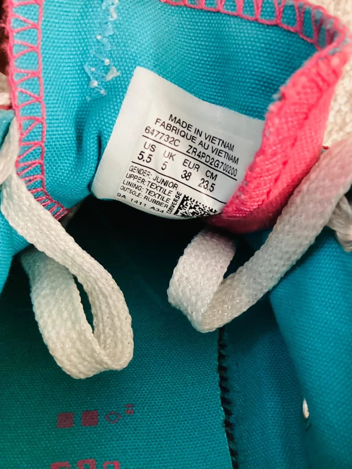 Chaussure Converse 38 en très bon état fille rouge 🩸