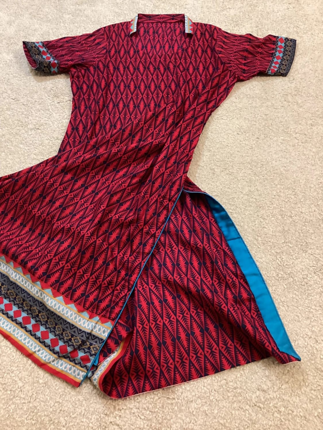 Robe Rouge & Marine - Taille XS