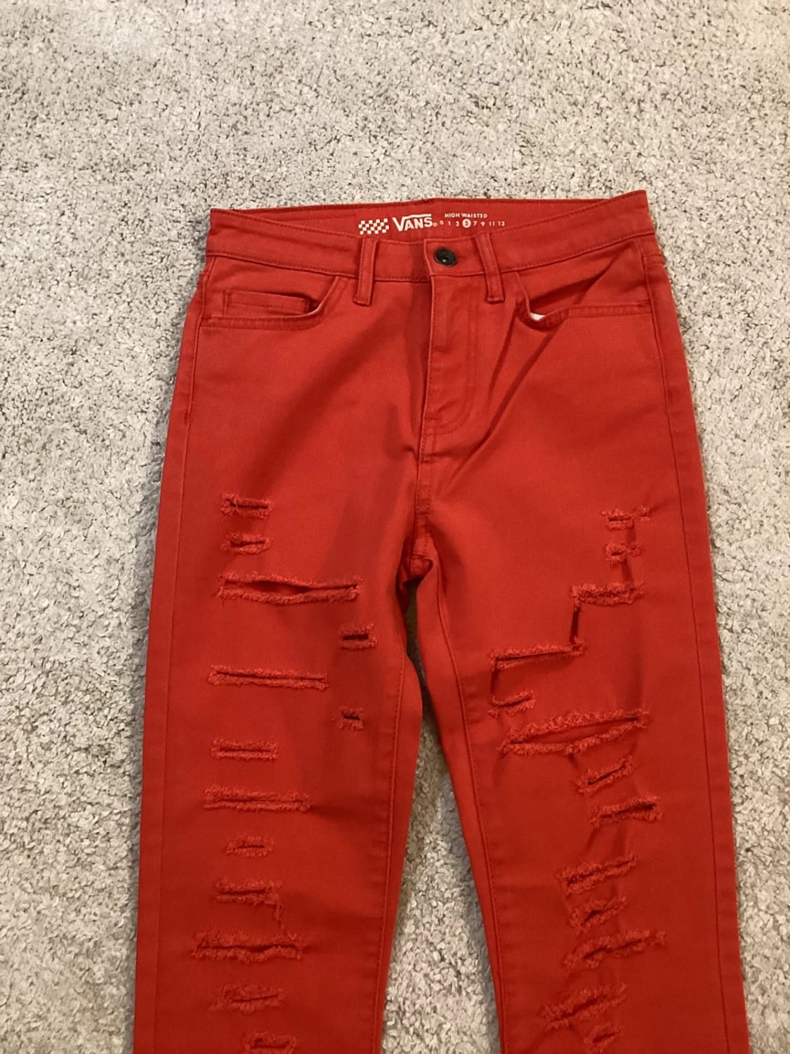 Jeans Vans Rouge - Taille XXS