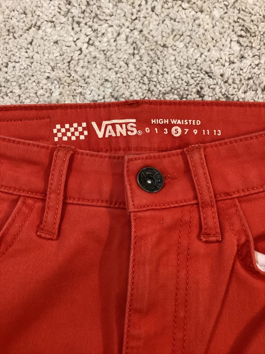 Jeans Vans Rouge - Taille XXS
