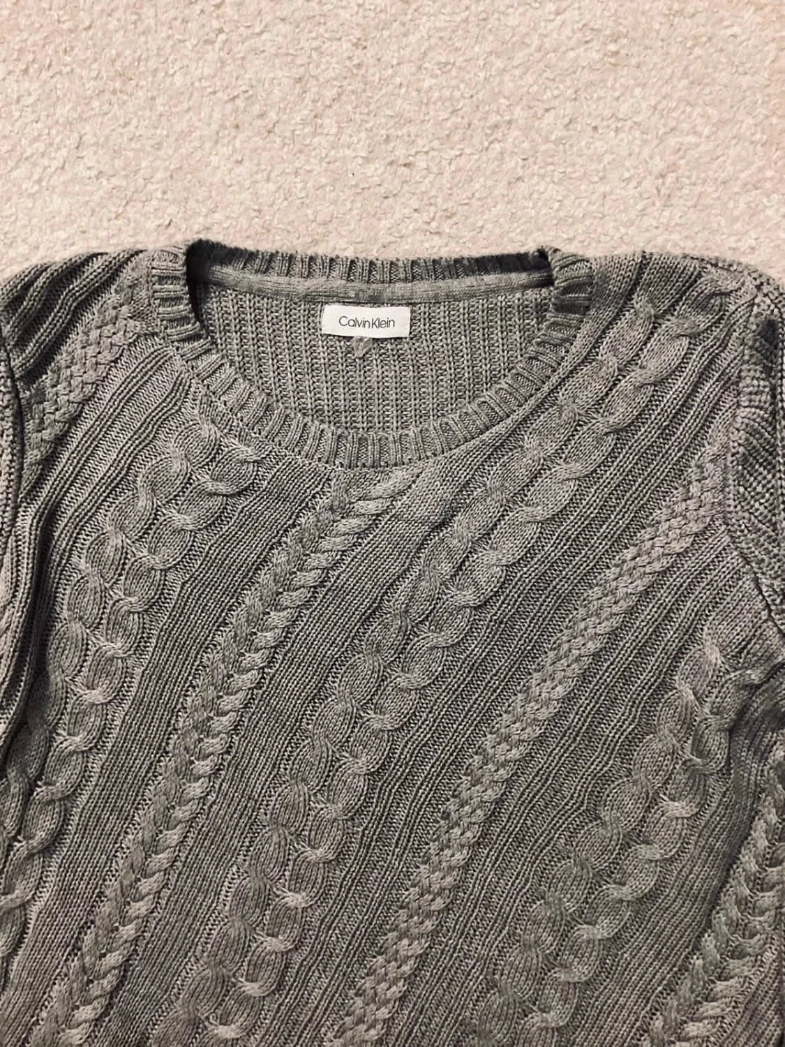 Pull Calvin Klein M Homme à Cable 🧶